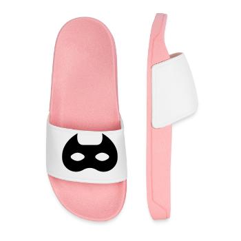Superheld Maske Geschenk - Männer Badelatschen - Hellrosa - Vorne