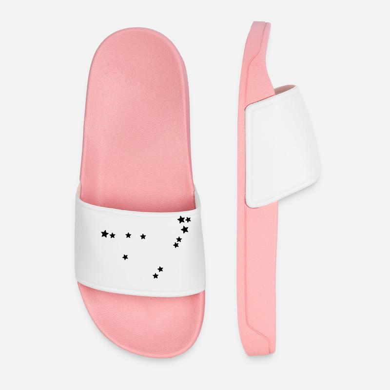 Sternbild Steinbock - Männer Badelatschen - Hellrosa