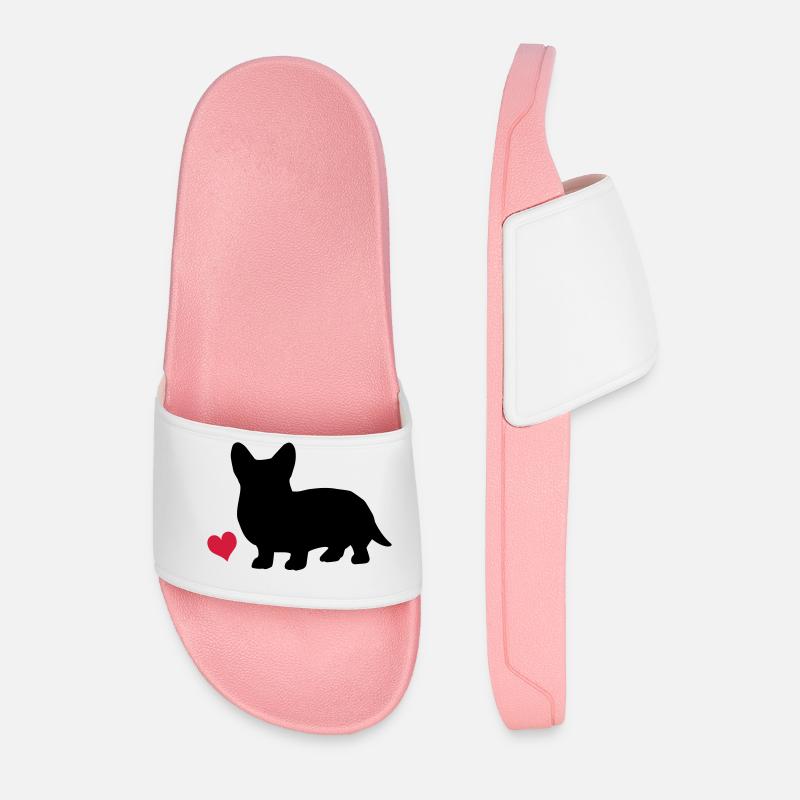 Corgi - Männer Badelatschen - Hellrosa