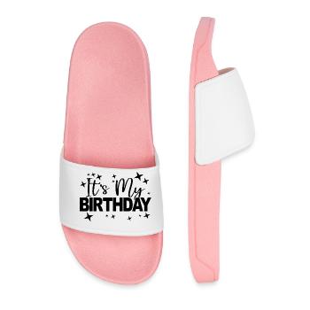 It's My Birthday Cool Birthday Party Geschenk & Outfit - Männer Badelatschen - Hellrosa - Vorne