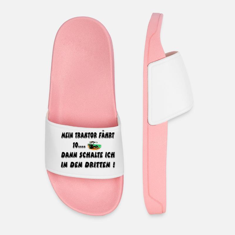 Traktor - Männer Badelatschen - Hellrosa