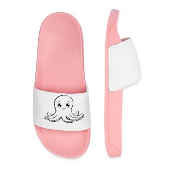 Okotpus mignon comme illustration vectorielle - Claquettes Homme - rose clair - Devant
