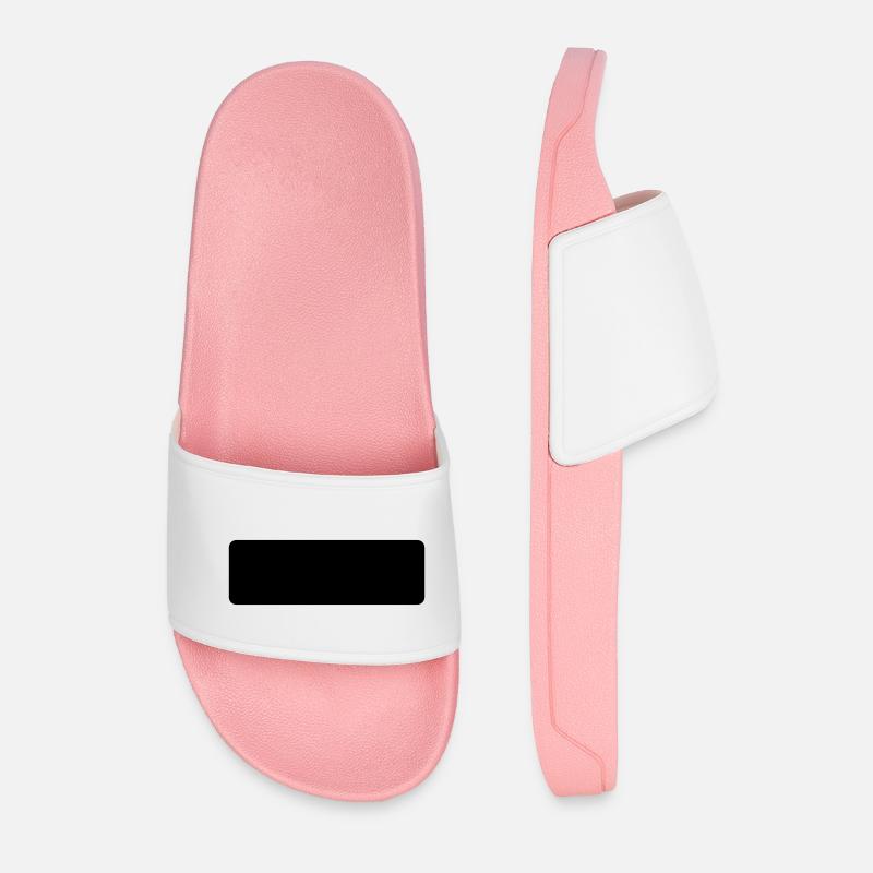 rectangle - Men’s Pool Sliders - light pink