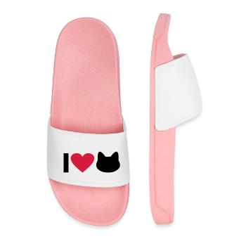 chat - Claquettes Homme - rose clair - Devant