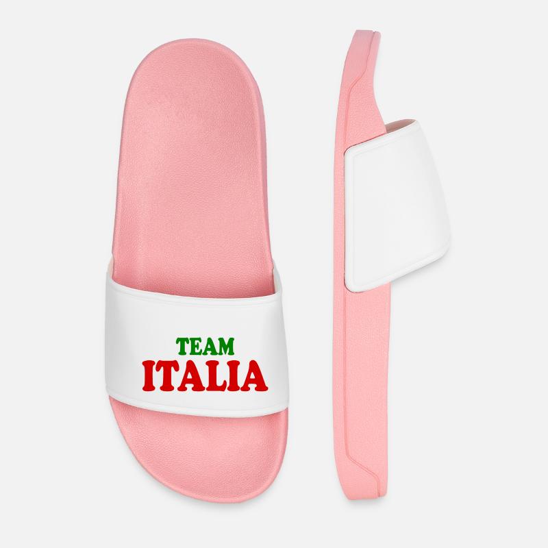 Team italia - Männer Badelatschen - Hellrosa