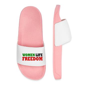 Women life freedom - Claquettes Homme - rose clair - Devant
