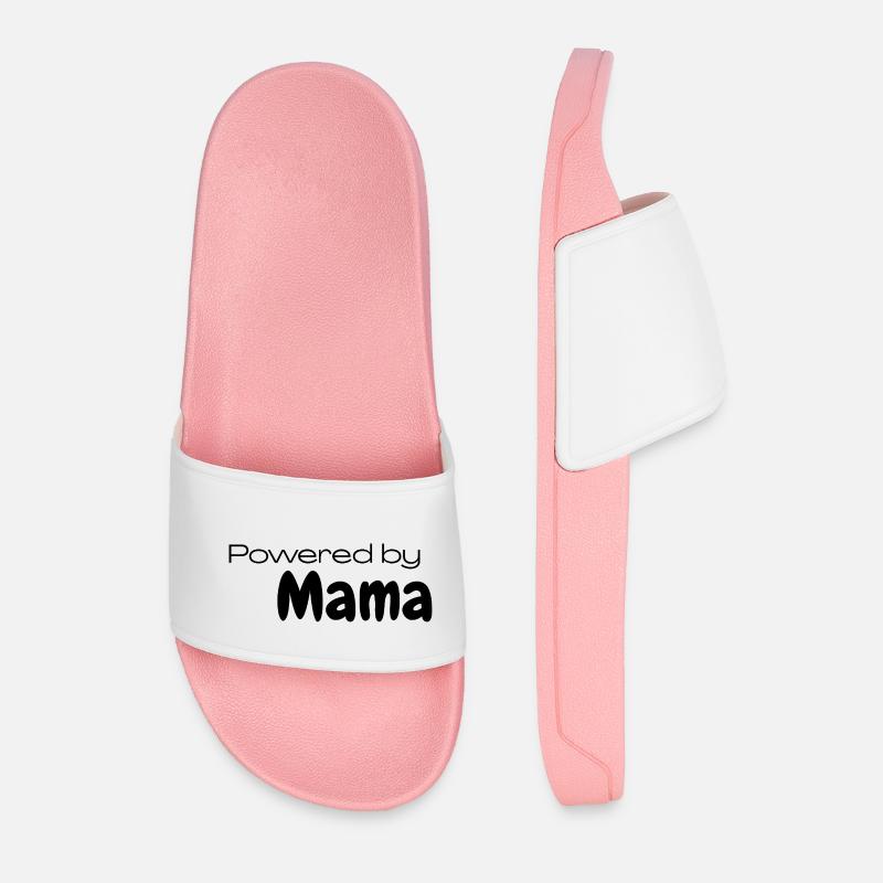 Powers by Mama - Männer Badelatschen - Hellrosa