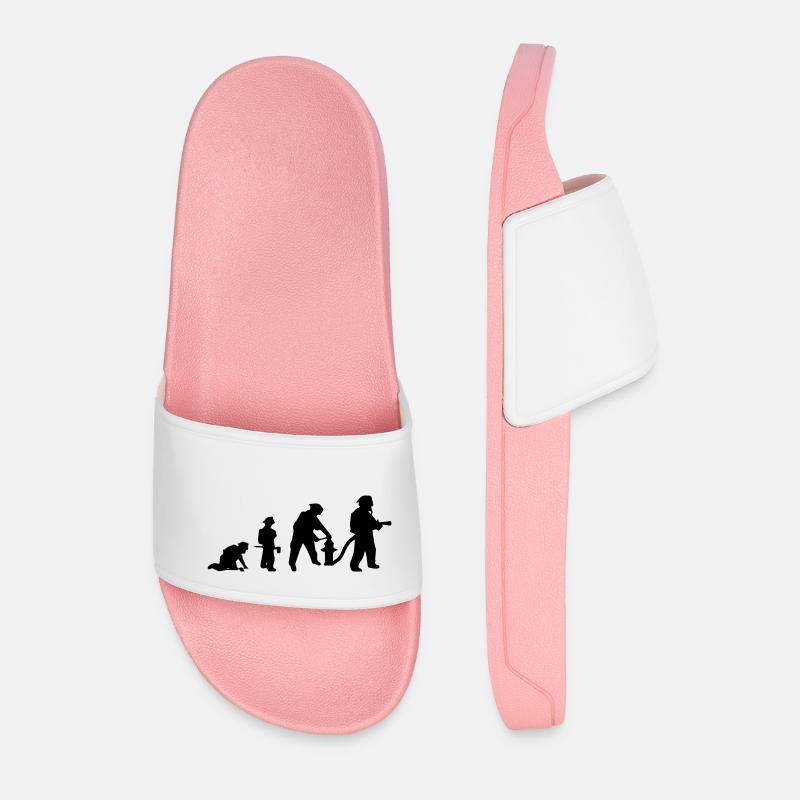 Evolution des Feuerwehrmanns - Männer Badelatschen - Hellrosa