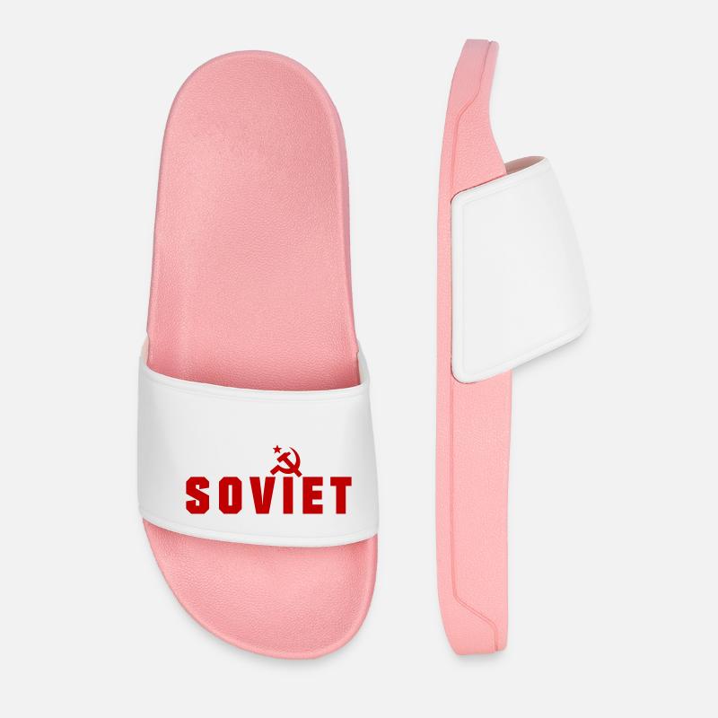 Soviet - Russland - Männer Badelatschen - Hellrosa