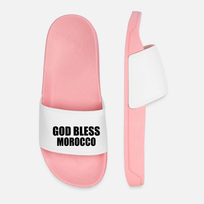 God bless morocco marokko - Männer Badelatschen - Hellrosa