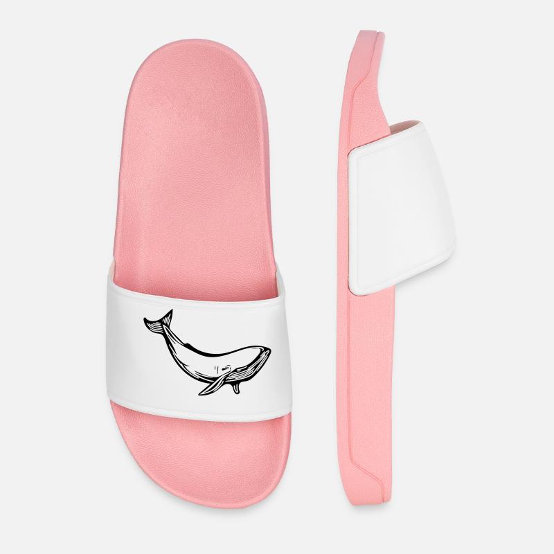 Wal - Männer Badelatschen - Hellrosa