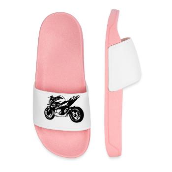Vélo nu de la moto - Claquettes Homme - rose clair - Devant