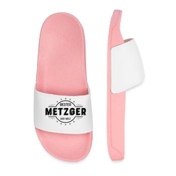 metzger - Männer Badelatschen - Hellrosa - Vorne