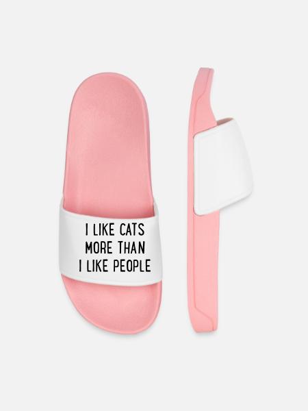 Feline - Men’s Pool Sliders - light pink