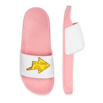 Flèche au fromage - Claquettes Homme - rose clair - Devant