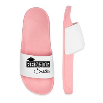 Senior 2023 Sœur Fière Sœur de Diplômée - Claquettes Homme - rose clair - Devant