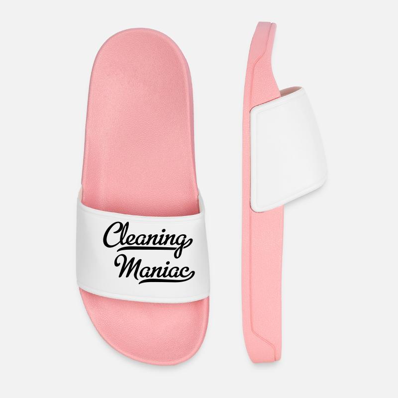 Cleaning devil - Men’s Pool Sliders - light pink