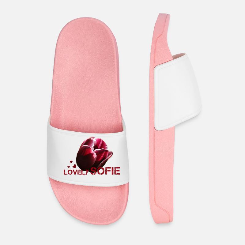 Sofie - Men’s Pool Sliders - light pink