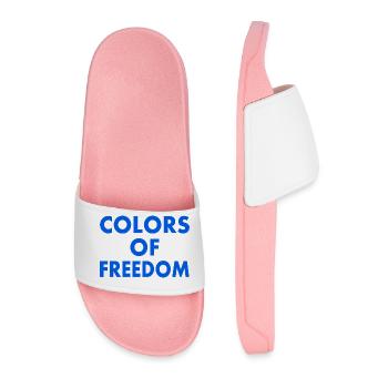 Colors of freedom - Männer Badelatschen - Hellrosa - Vorne