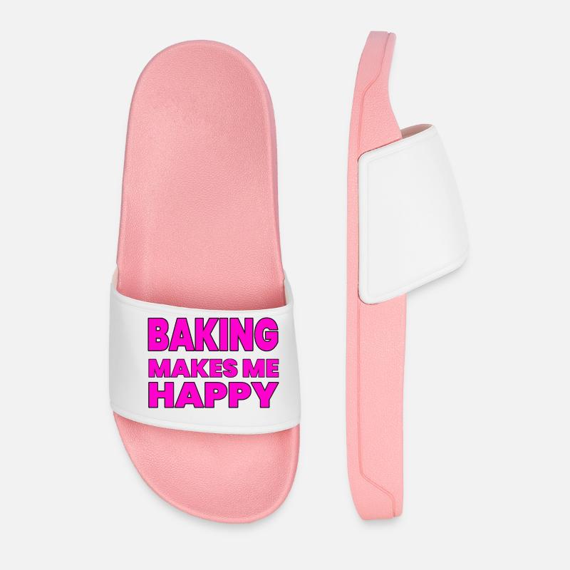 Backen - Männer Badelatschen - Hellrosa