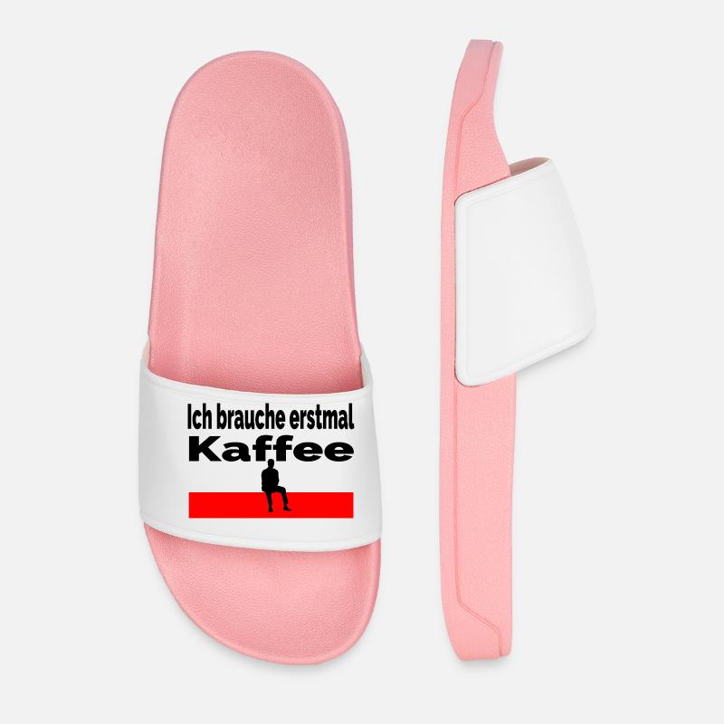 Kaffee - Männer Badelatschen - Hellrosa