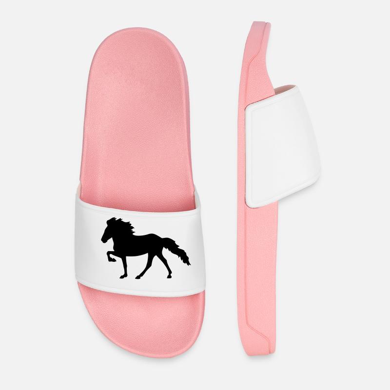 Isländer Tölt - Männer Badelatschen - Hellrosa