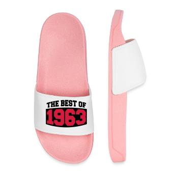 The Best Of 1963 - Men’s Pool Sliders - light pink - Front