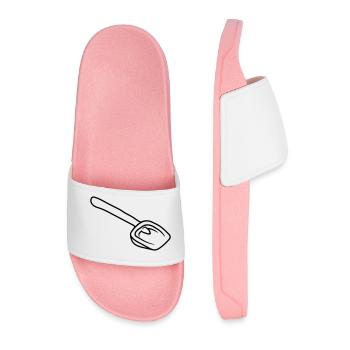Contour version yellow shovel sandbox toy - Men’s Pool Sliders - light pink - Front