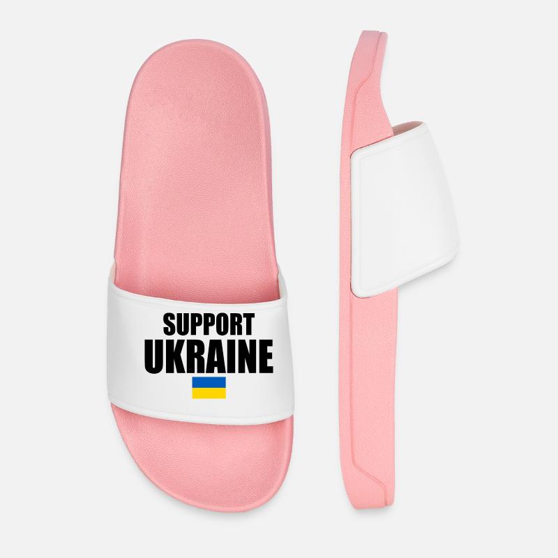Support ukraine - Männer Badelatschen - Hellrosa