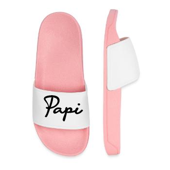 FATHER's DAY. HAPPY BIRTHDAY DAD. DAD. HAPPY BIRTHDAY - Men’s Pool Sliders - light pink - Front