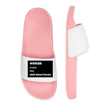Adult Human Female - Men’s Pool Sliders - light pink - Front