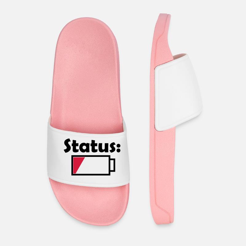 Battery status empty - Men’s Pool Sliders - light pink