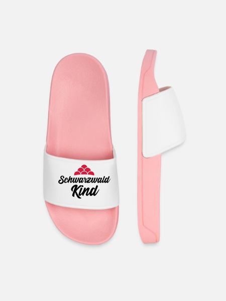 Black Forest Child - Men’s Pool Sliders - light pink