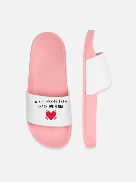 team - Men’s Pool Sliders - light pink