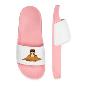 Taupe, jardin - Claquettes Homme - rose clair - Devant