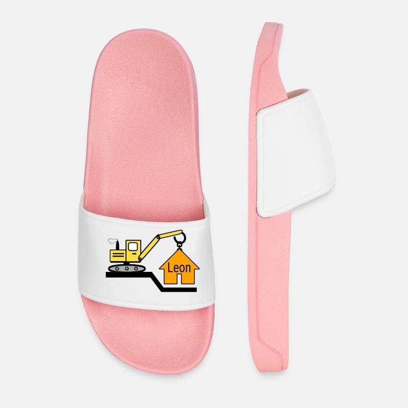 Bagger - Männer Badelatschen - Hellrosa