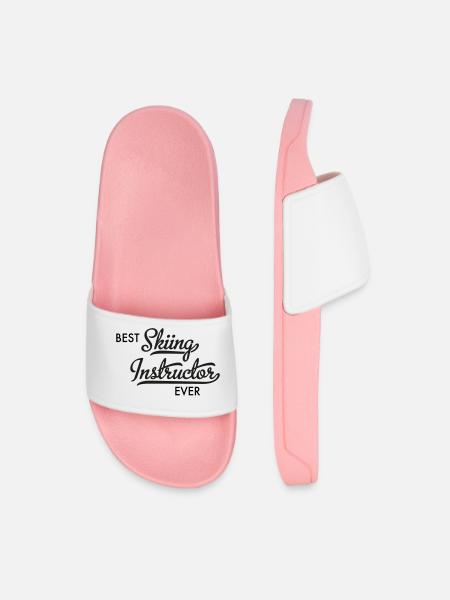 Ski instructor - Men’s Pool Sliders - light pink
