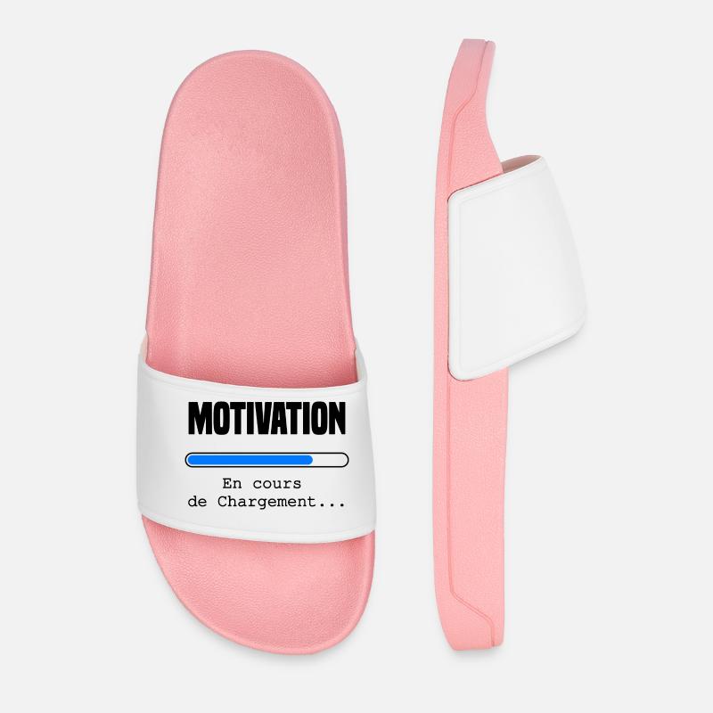 Motivation Loading - Men’s Pool Sliders - light pink