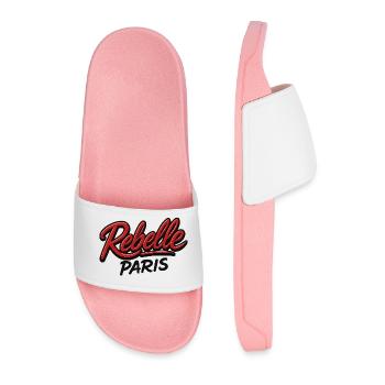Rebel Paris - Men’s Pool Sliders - light pink - Front