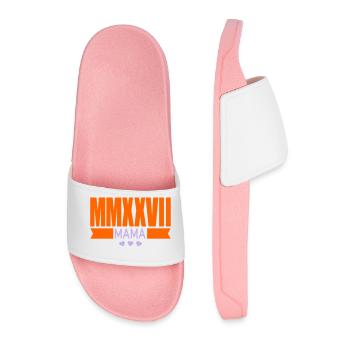 Annonce du bébé 2027 - Maman - Claquettes Homme - rose clair - Devant