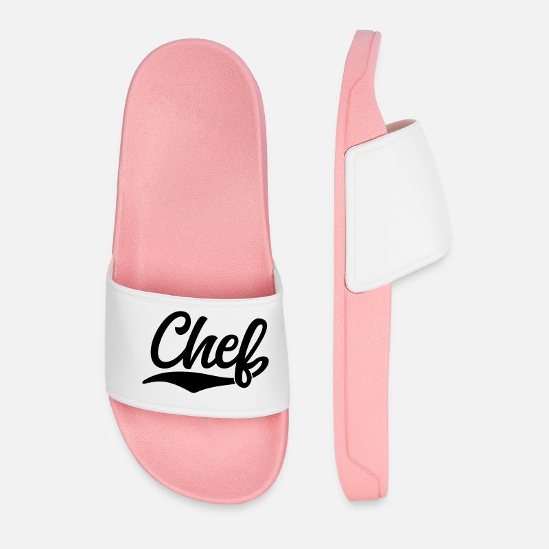 Chef - Männer Badelatschen - Hellrosa