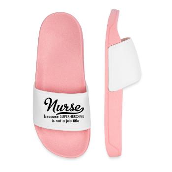 Nurse - Men’s Pool Sliders - light pink - Front