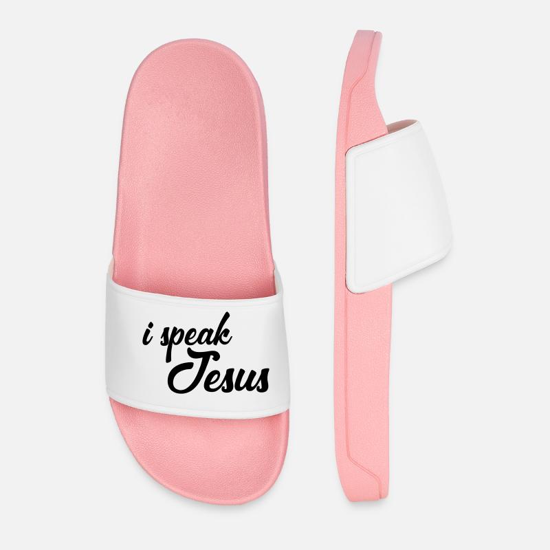 i speak jesus - Männer Badelatschen - Hellrosa