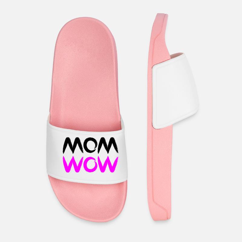 MOM WOW - Männer Badelatschen - Hellrosa