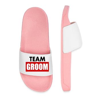 Team groom - Männer Badelatschen - Hellrosa - Vorne