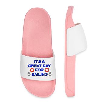 Sail - Men’s Pool Sliders - light pink - Front