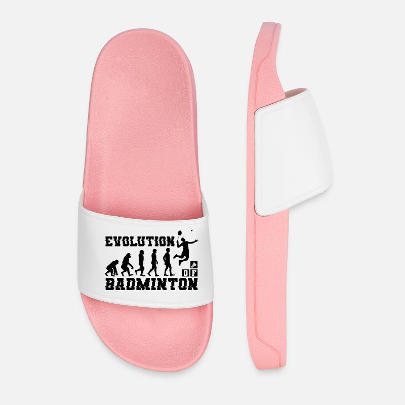 Badminton Evolution Silhouette - Men’s Pool Sliders - light pink