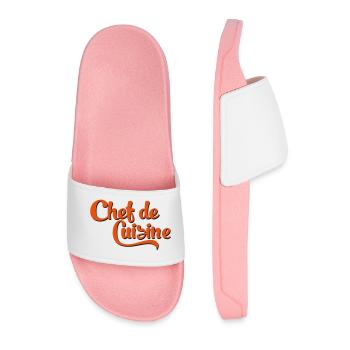 chef - Men’s Pool Sliders - light pink - Front
