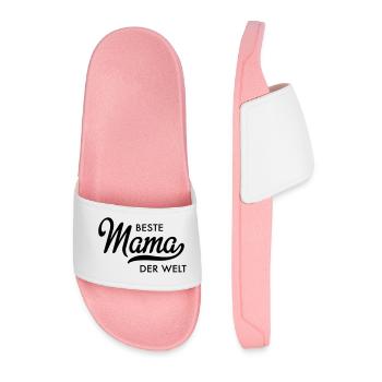 Beste Mama der Welt - Männer Badelatschen - Hellrosa - Vorne