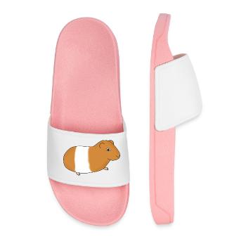 Guinea pig - Men’s Pool Sliders - light pink - Front